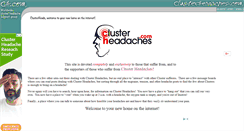 Desktop Screenshot of clusterheadaches.com