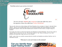 Tablet Screenshot of clusterheadaches.com